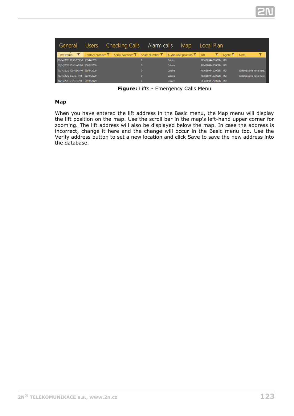 2N Lift8 v1.0 User Manual | Page 123 / 164