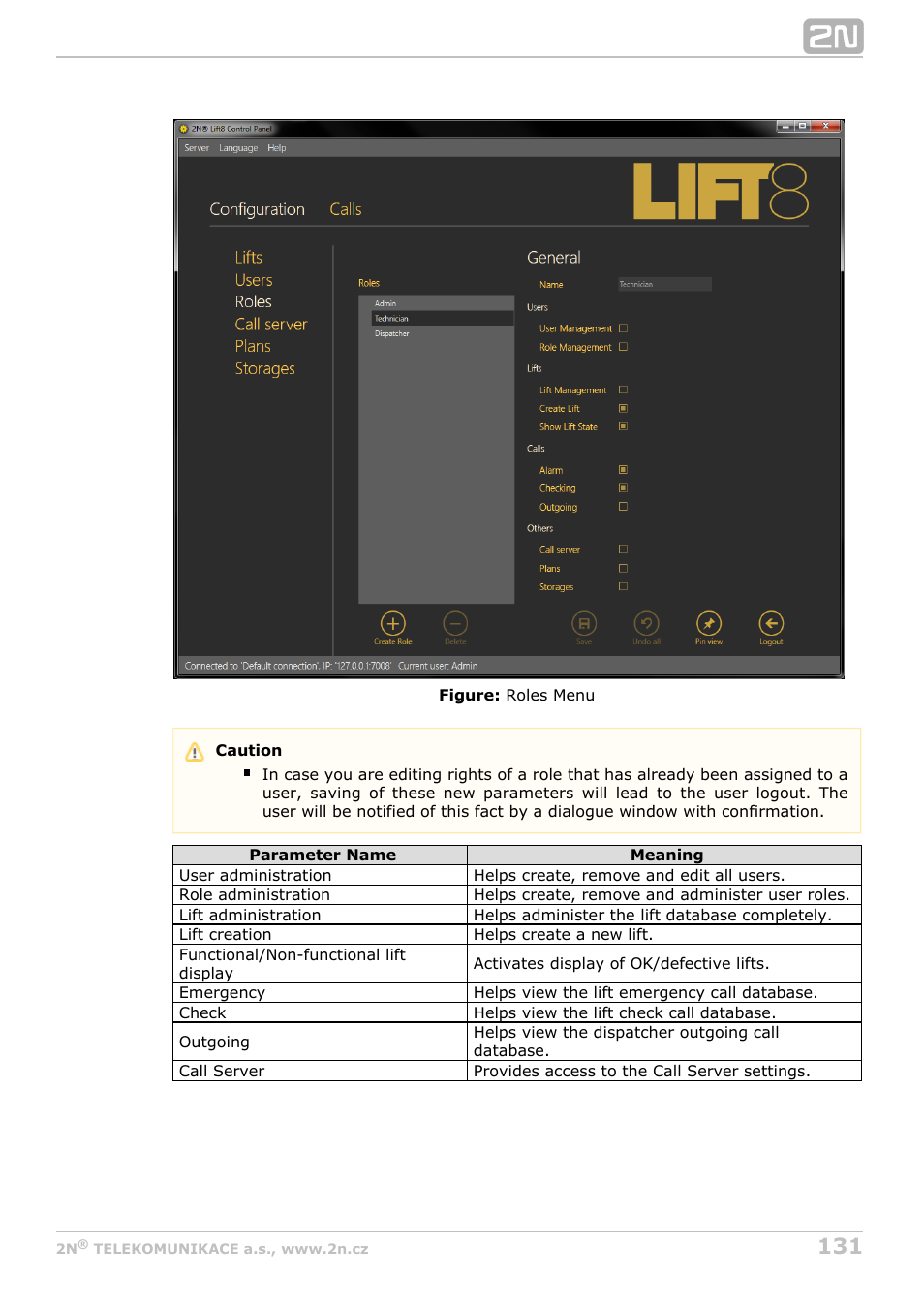 2N Lift8 v1.0 User Manual | Page 131 / 164