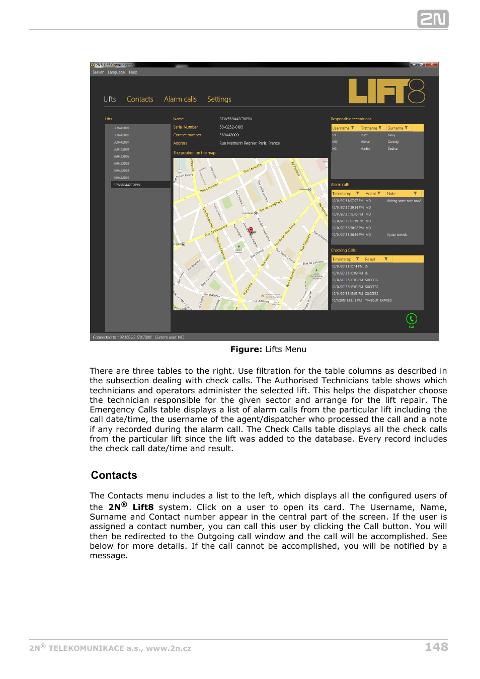 Contacts | 2N Lift8 v1.0 User Manual | Page 148 / 164