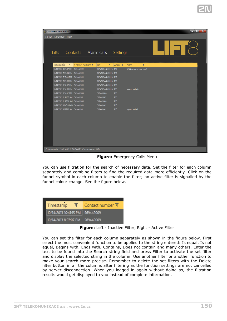 2N Lift8 v1.0 User Manual | Page 150 / 164