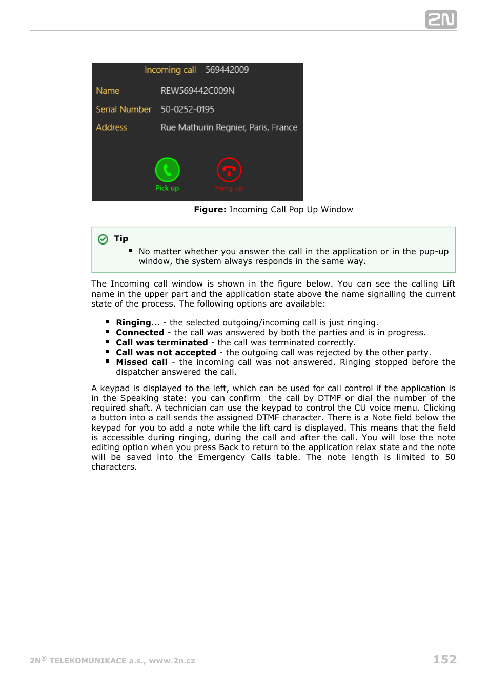 2N Lift8 v1.0 User Manual | Page 152 / 164