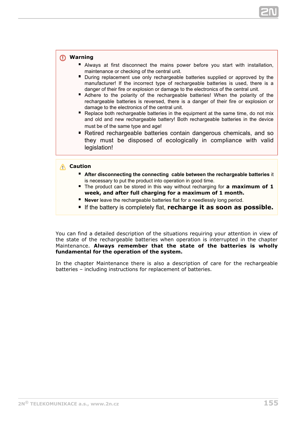 2N Lift8 v1.0 User Manual | Page 155 / 164