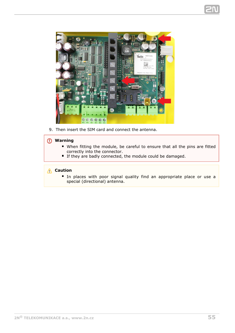 2N Lift8 v1.0 User Manual | Page 55 / 164