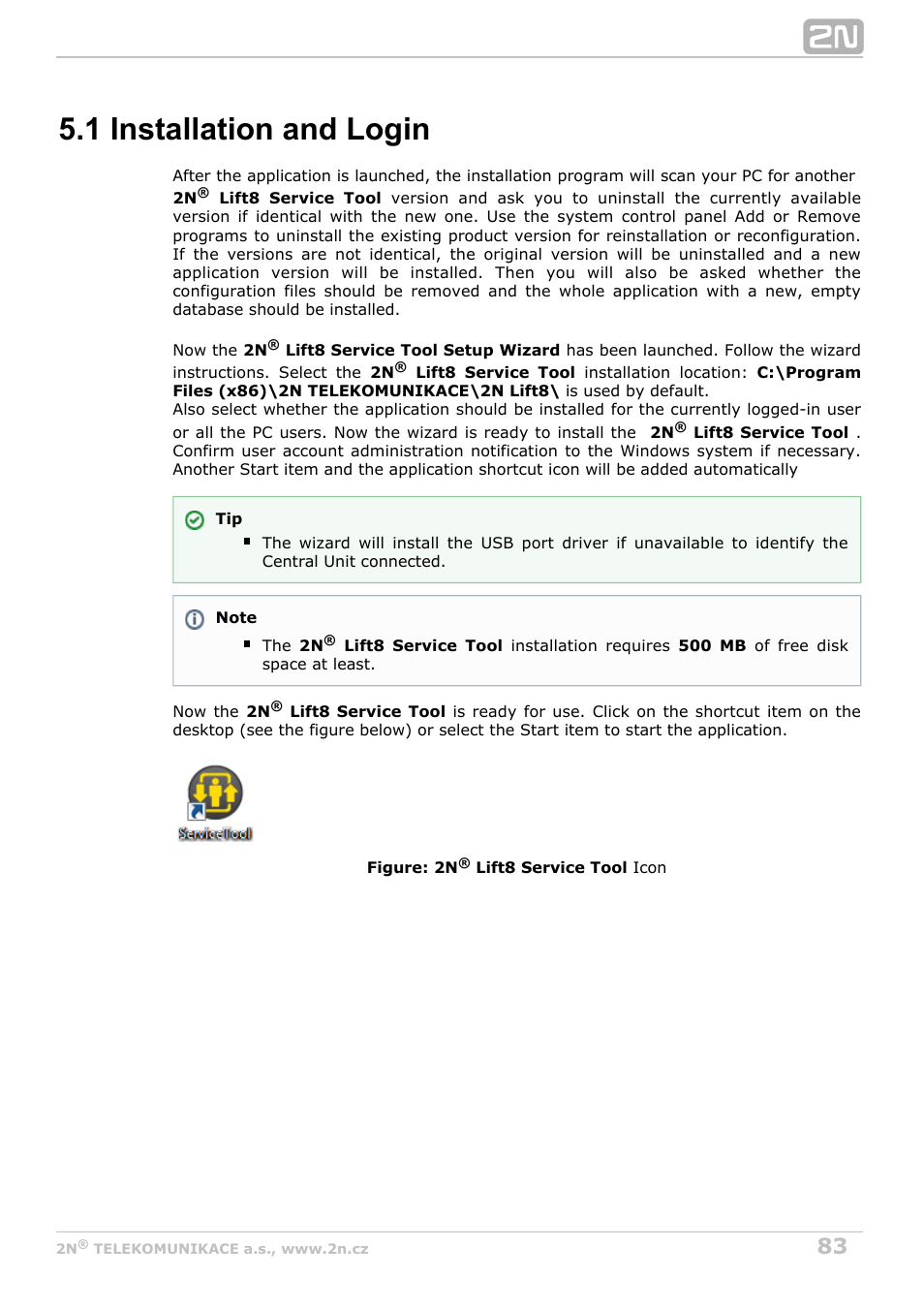 1 installation and login | 2N Lift8 v1.0 User Manual | Page 83 / 164