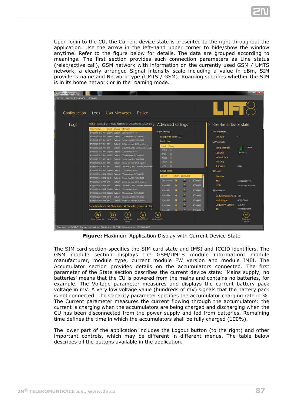 2N Lift8 v1.0 User Manual | Page 87 / 164