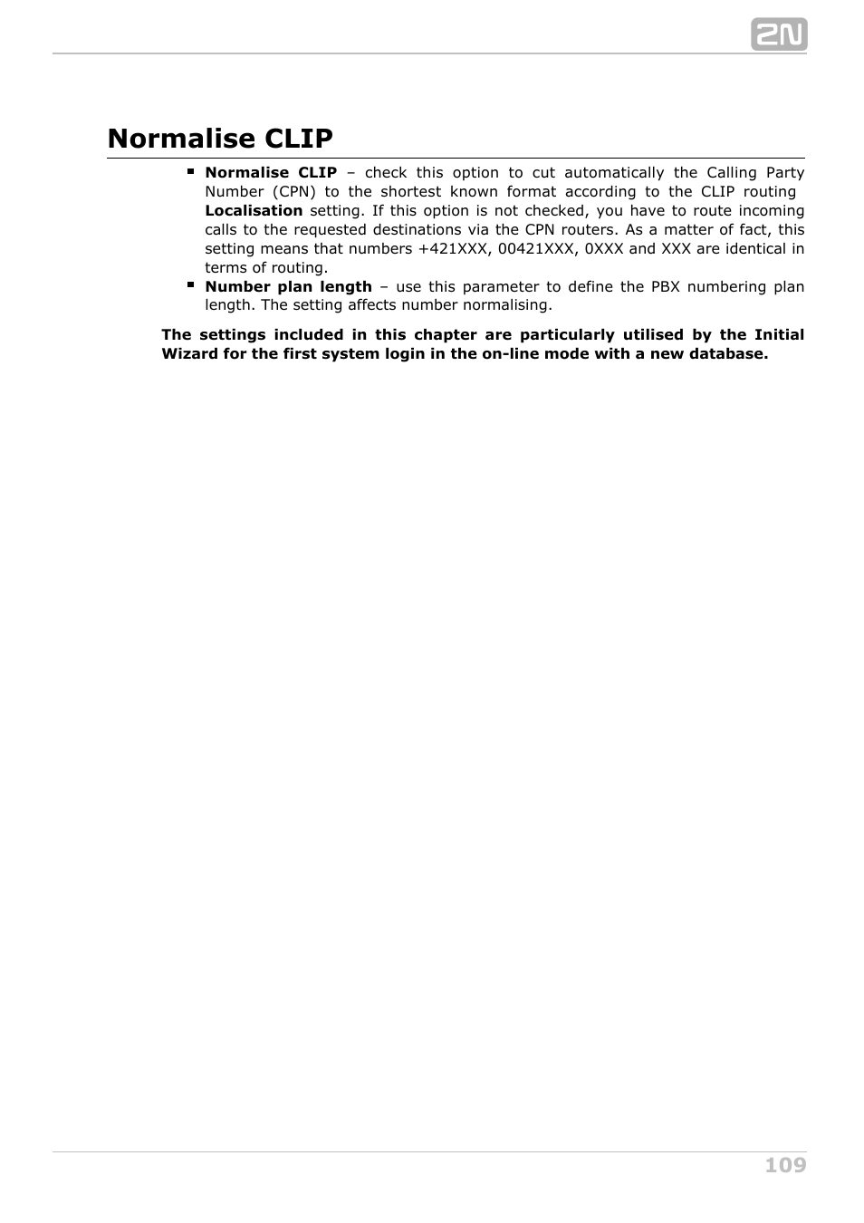 Normalise clip | 2N NetStar Admin manual User Manual | Page 109 / 282