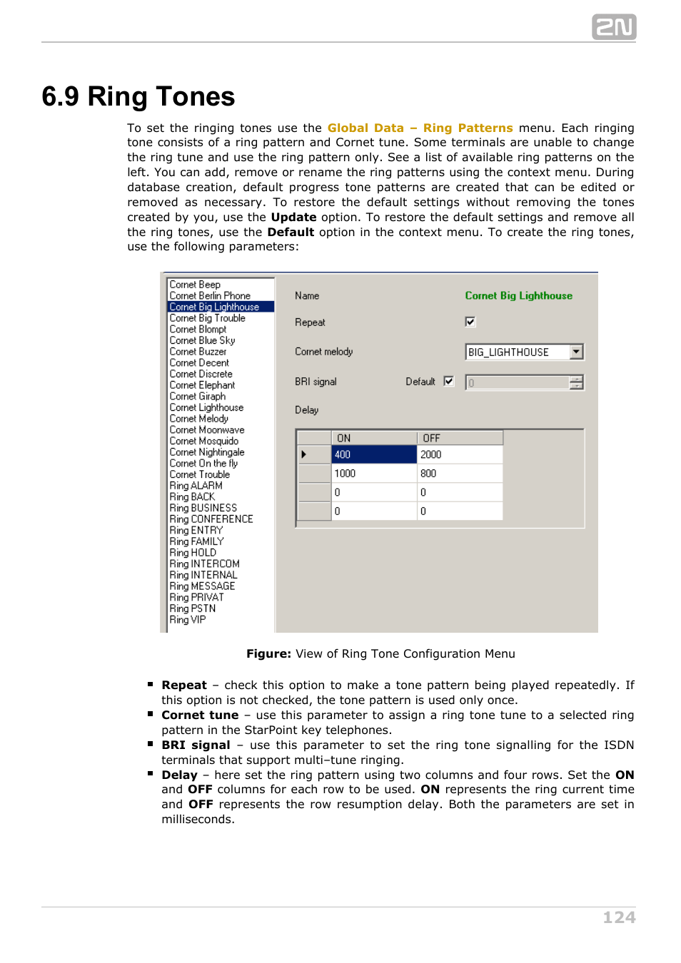 9 ring tones | 2N NetStar Admin manual User Manual | Page 124 / 282