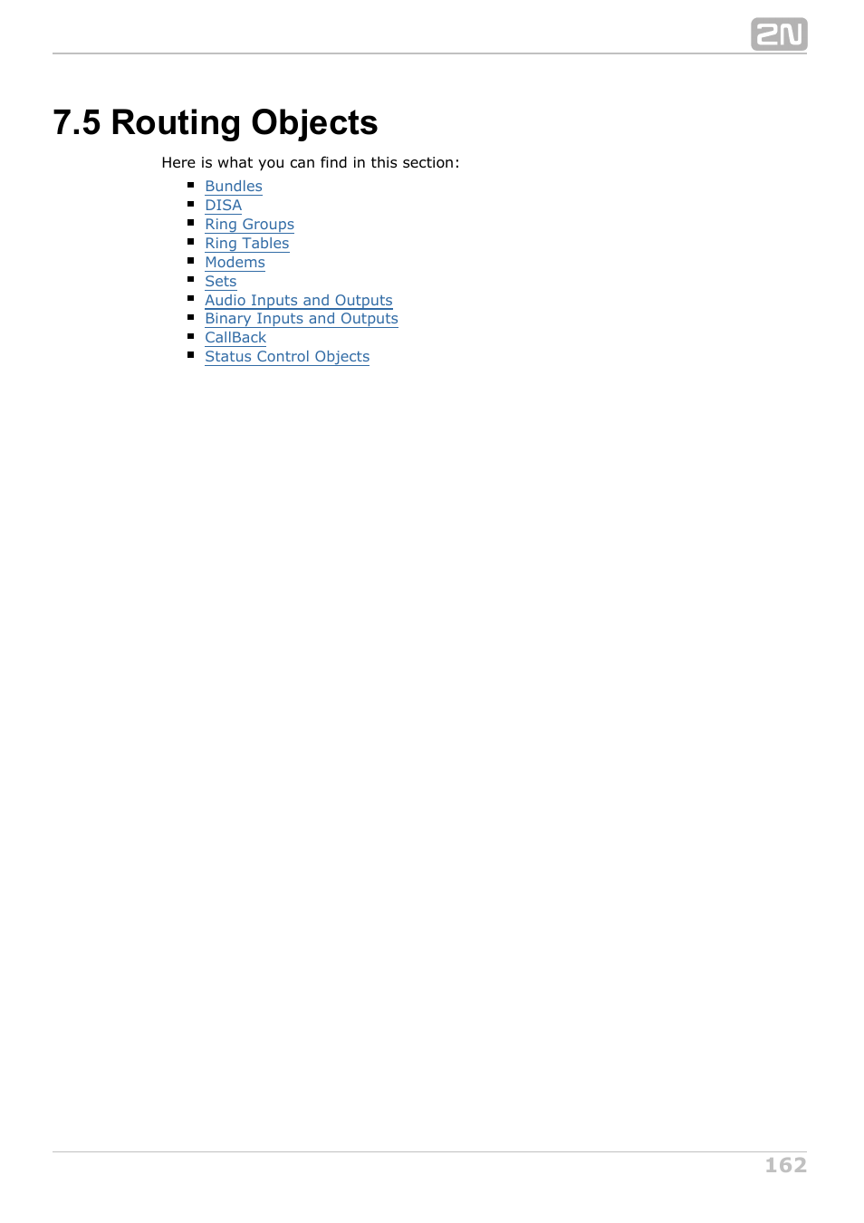 5 routing objects | 2N NetStar Admin manual User Manual | Page 162 / 282