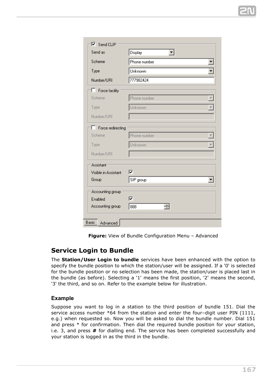 Service login to bundle | 2N NetStar Admin manual User Manual | Page 167 / 282