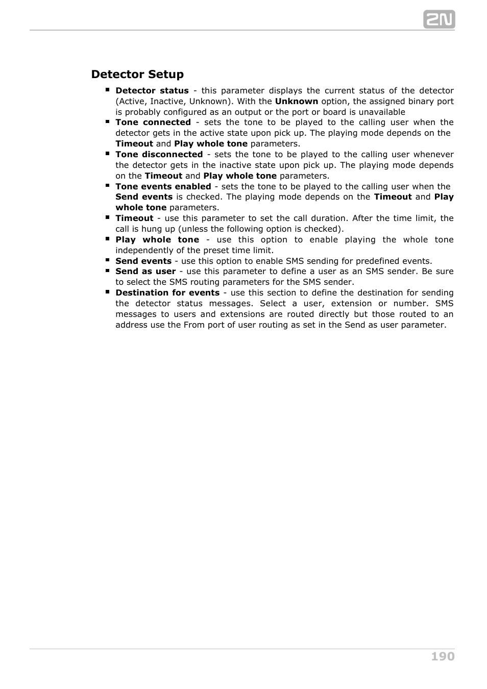 Detector setup | 2N NetStar Admin manual User Manual | Page 190 / 282