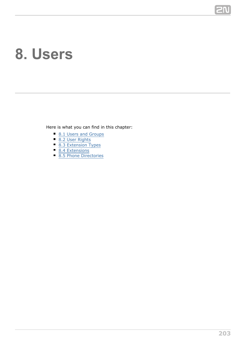 Users | 2N NetStar Admin manual User Manual | Page 203 / 282