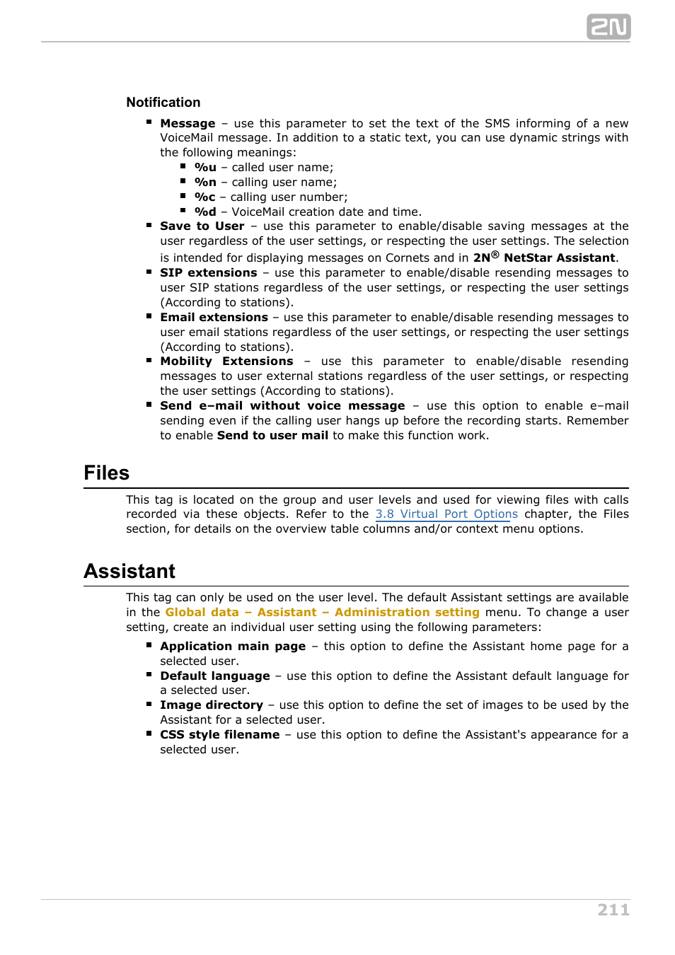 Files, Assistant | 2N NetStar Admin manual User Manual | Page 211 / 282