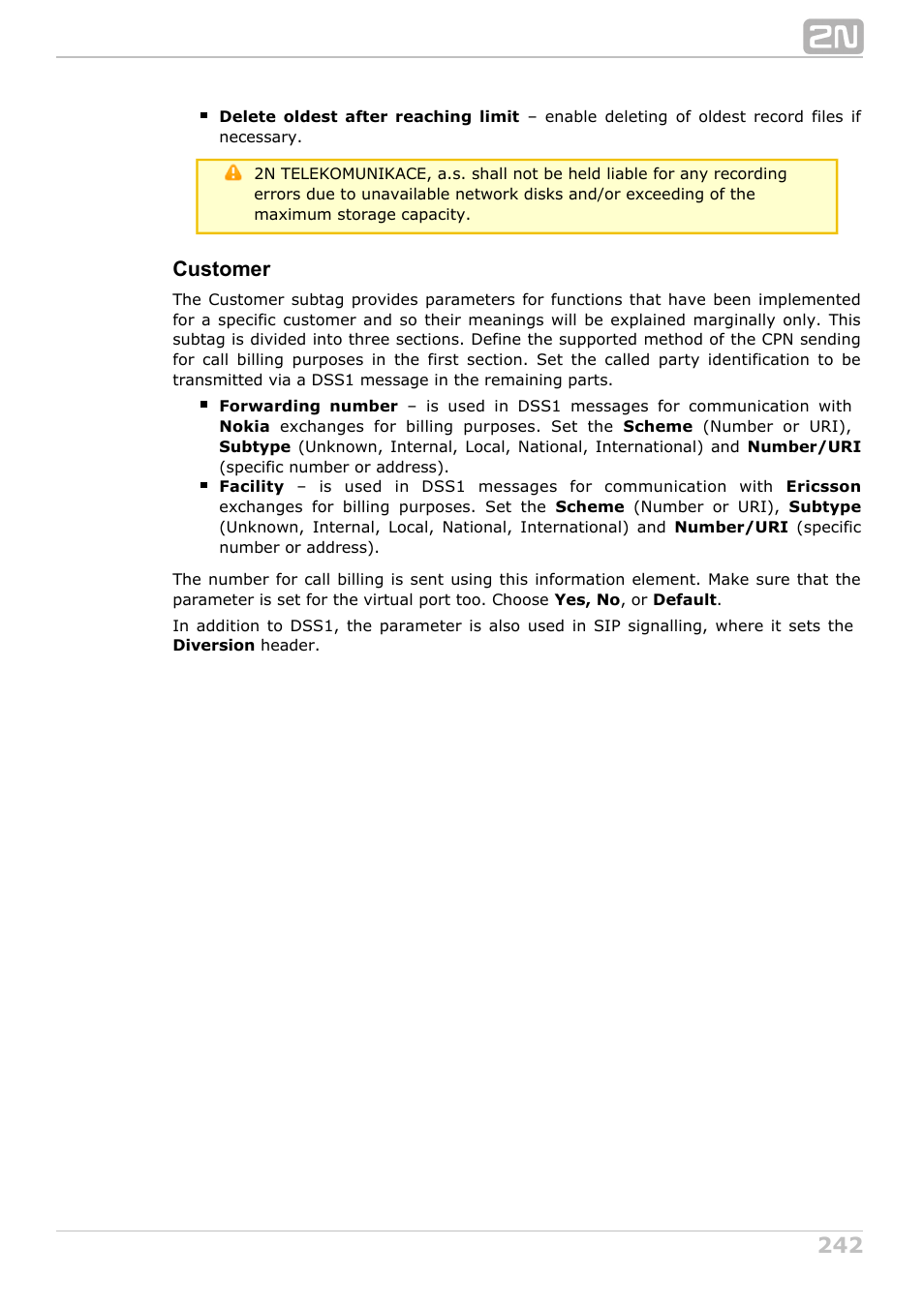 Customer | 2N NetStar Admin manual User Manual | Page 242 / 282