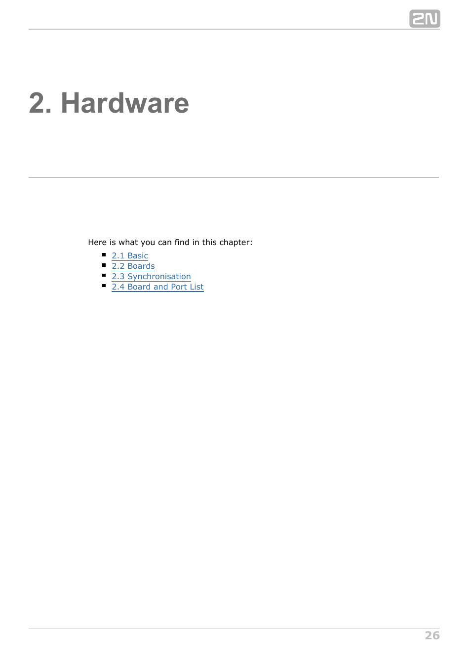 Hardware | 2N NetStar Admin manual User Manual | Page 26 / 282