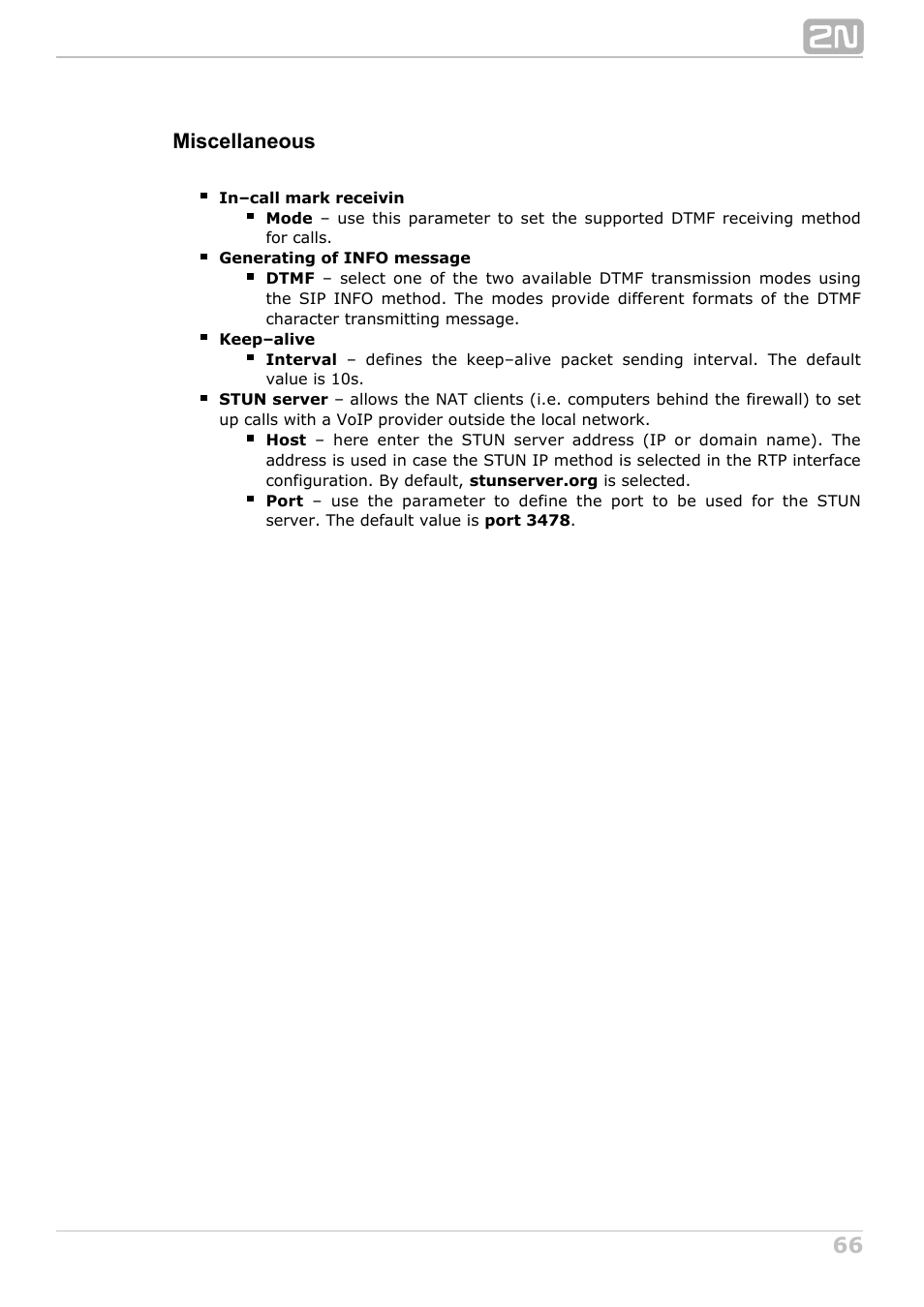 Miscellaneous | 2N NetStar Admin manual User Manual | Page 66 / 282