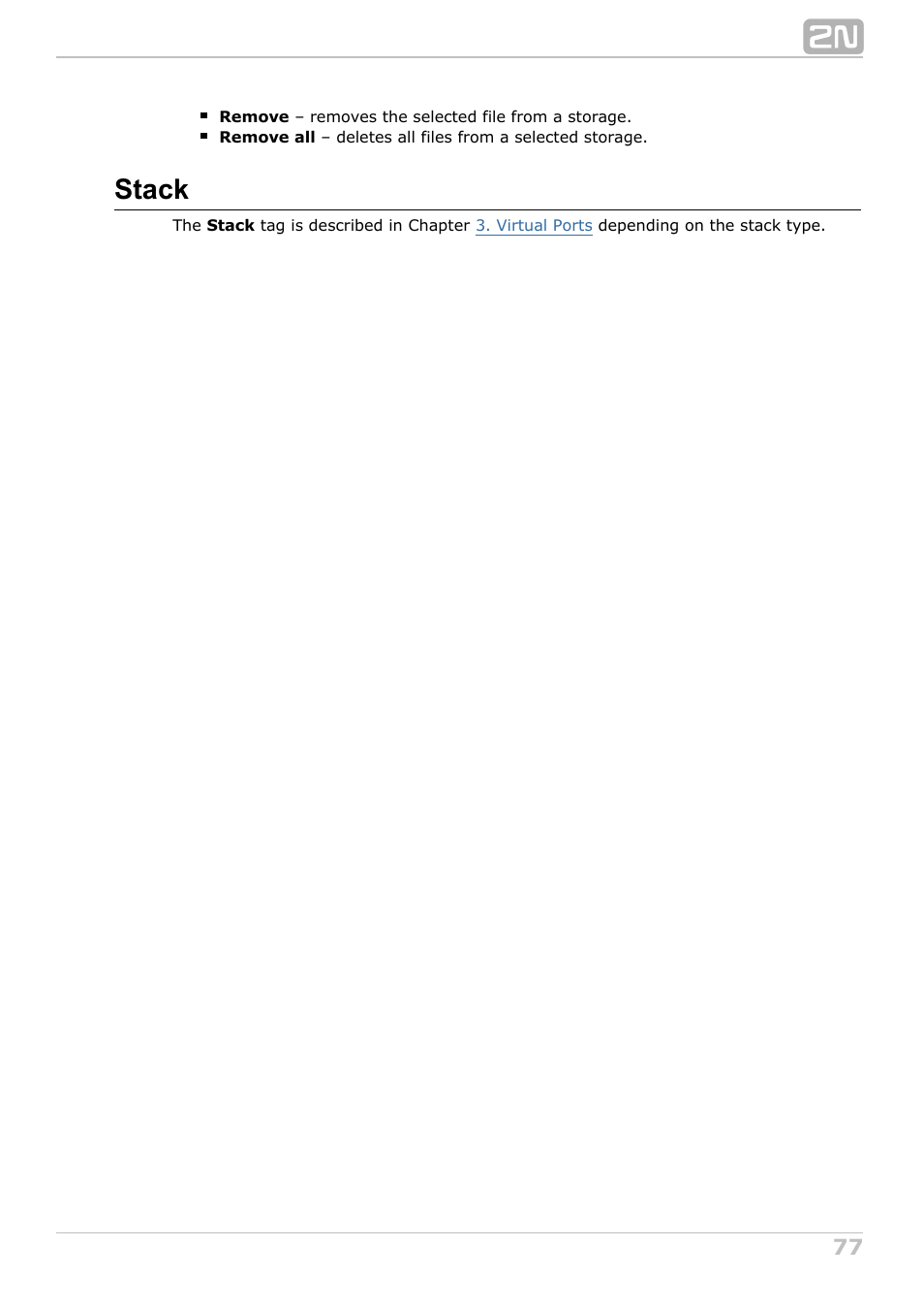 Stack | 2N NetStar Admin manual User Manual | Page 77 / 282