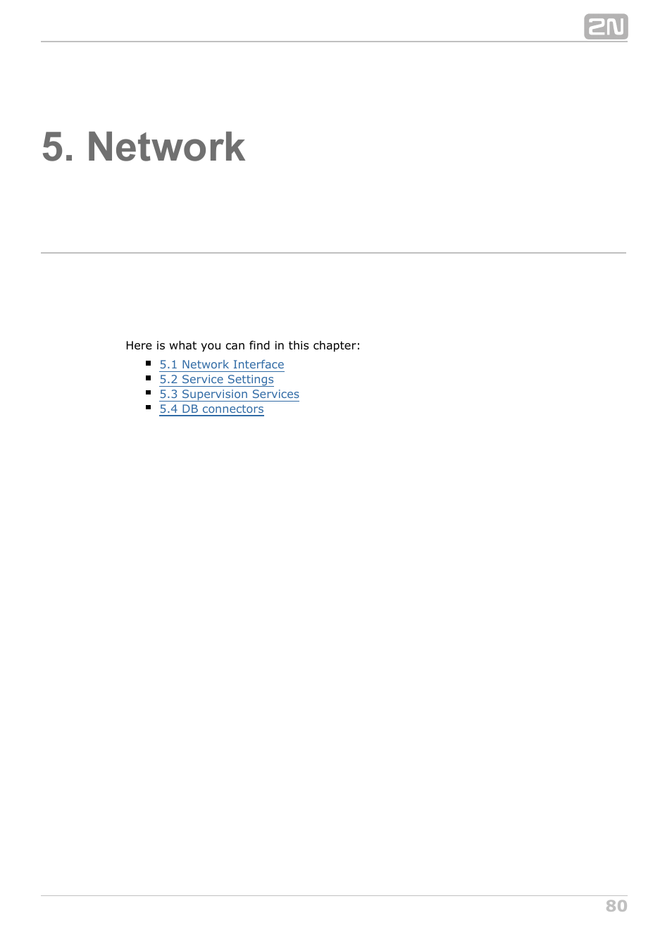 Network | 2N NetStar Admin manual User Manual | Page 80 / 282