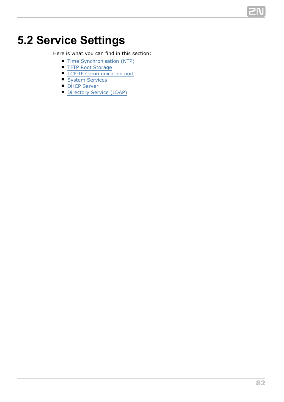 2 service settings | 2N NetStar Admin manual User Manual | Page 82 / 282