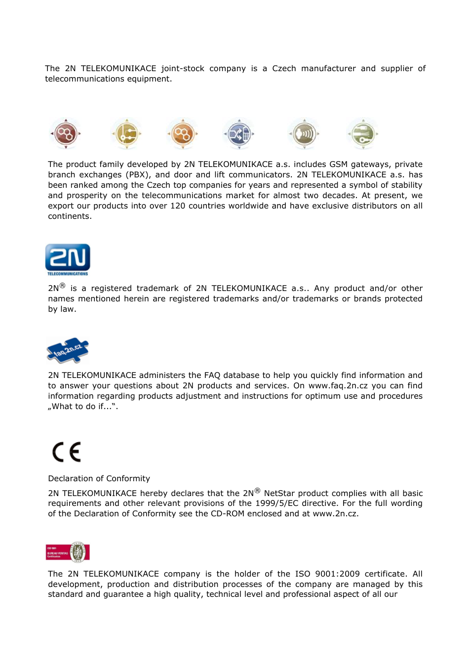 Content | 2N NetStar Hardware manual User Manual | Page 2 / 58