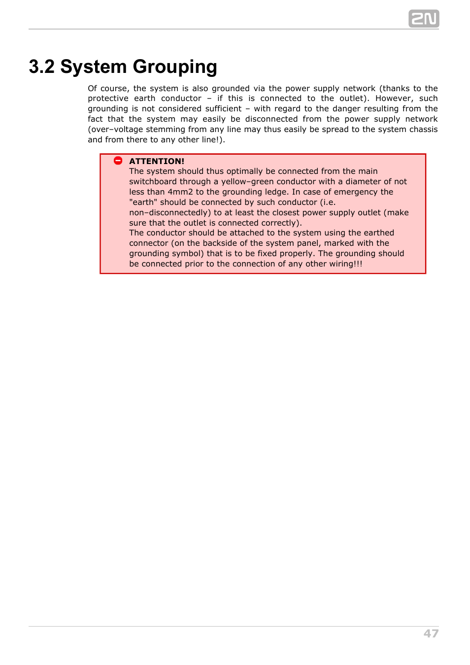 2 system grouping | 2N NetStar Hardware manual User Manual | Page 47 / 58