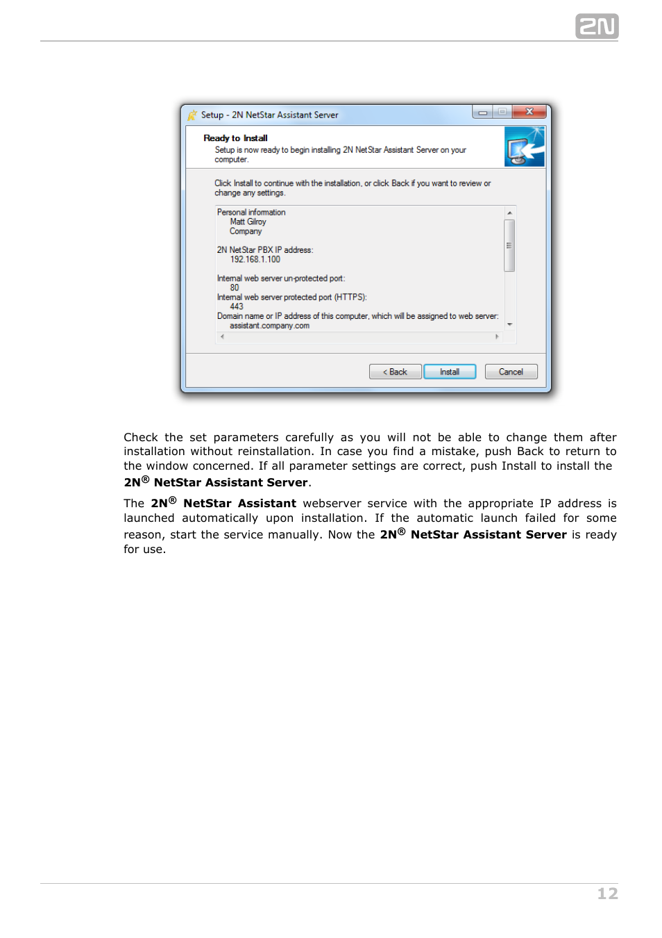 2N NetStar Assistant manual User Manual | Page 12 / 91