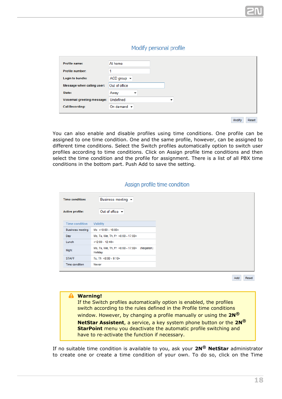 2N NetStar Assistant manual User Manual | Page 18 / 91