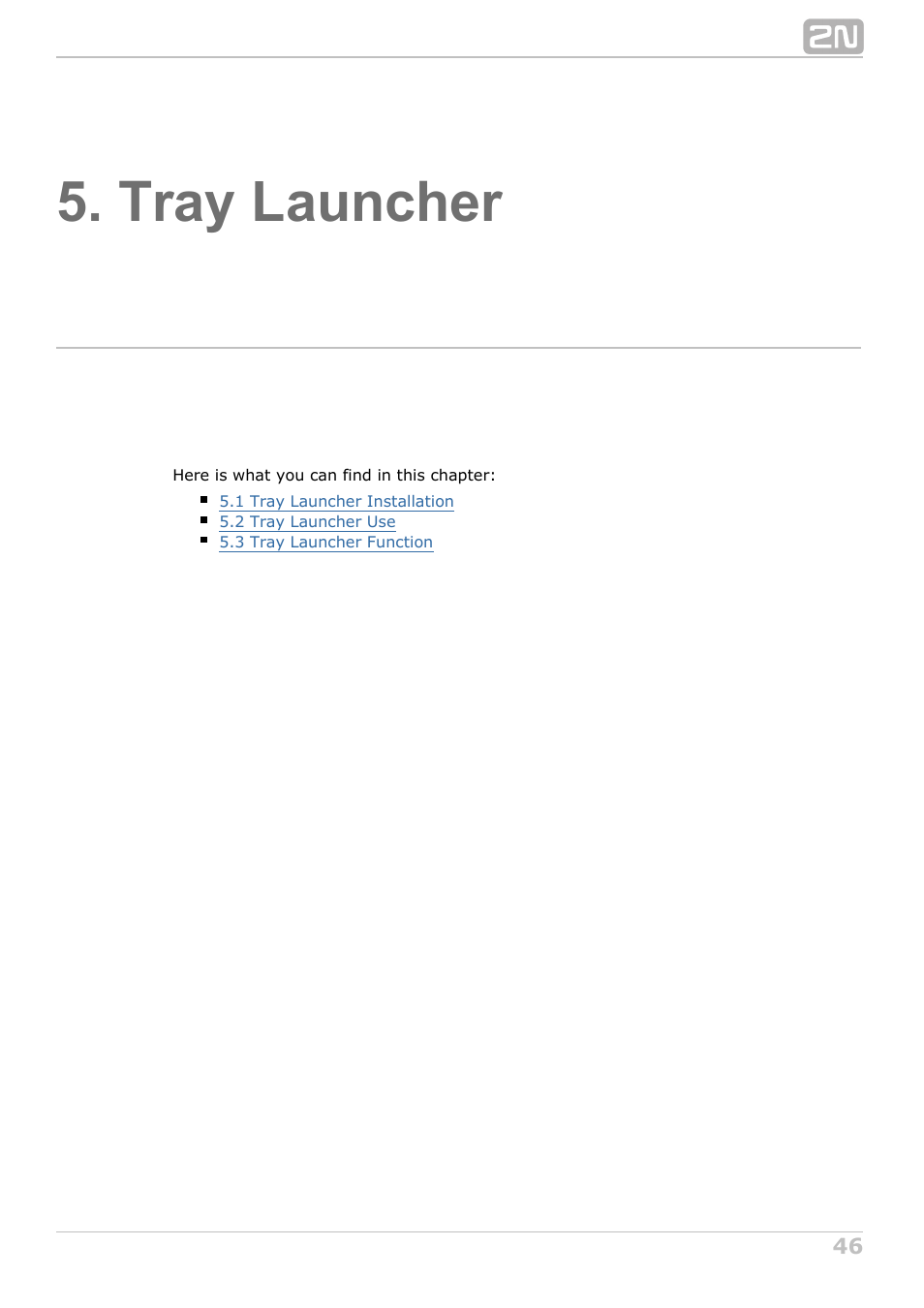 Tray launcher | 2N NetStar Assistant manual User Manual | Page 46 / 91