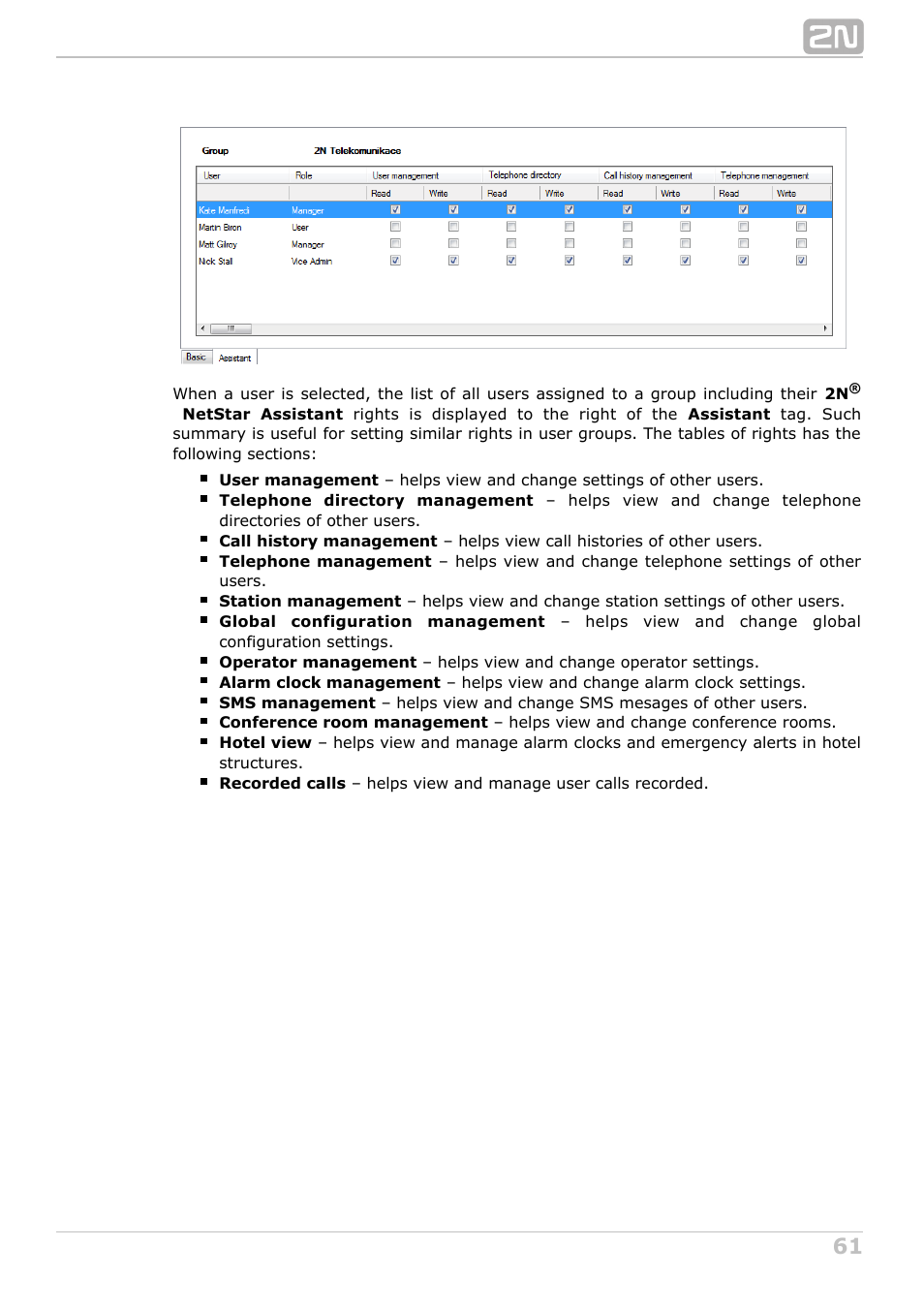 2N NetStar Assistant manual User Manual | Page 61 / 91