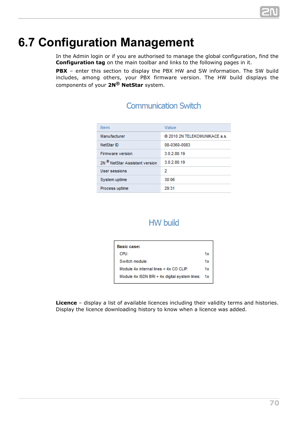 7 configuration management | 2N NetStar Assistant manual User Manual | Page 70 / 91