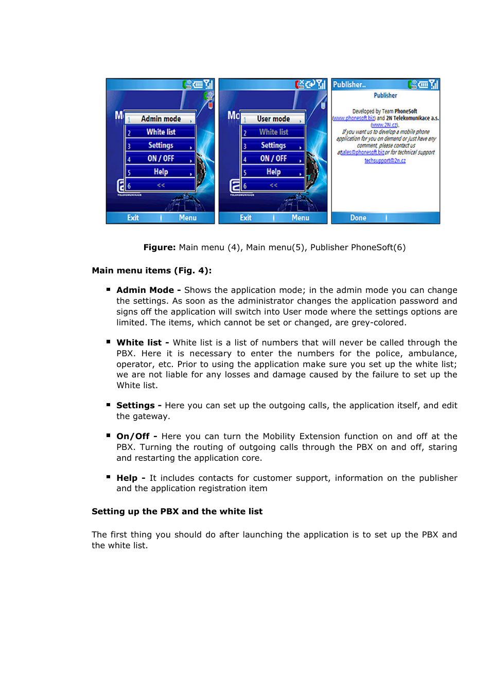 2N NetStar Help for WMobile ME Lite Application User Manual | Page 4 / 10