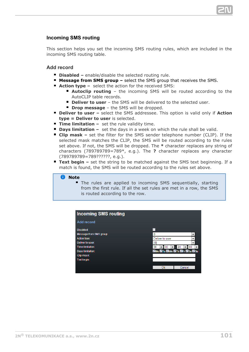 2N StarGate/BlueTower v5.4 User Manual | Page 101 / 194