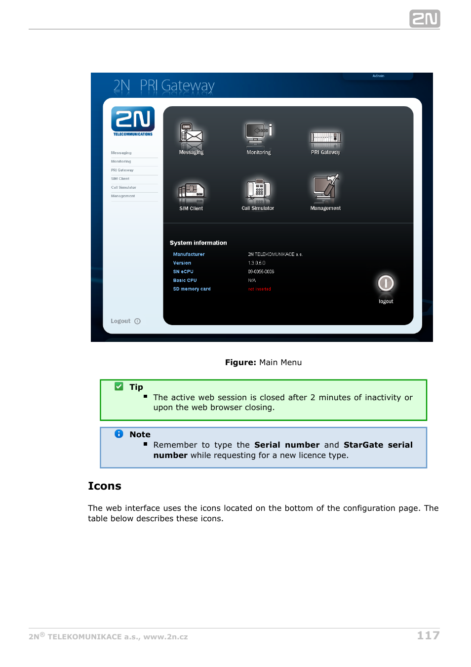 Icons | 2N StarGate/BlueTower v5.4 User Manual | Page 117 / 194