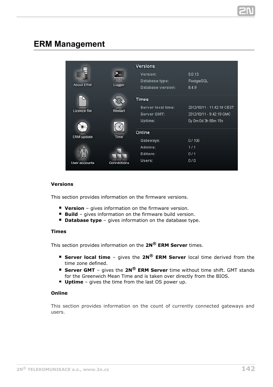 Erm management | 2N StarGate/BlueTower v5.4 User Manual | Page 142 / 194