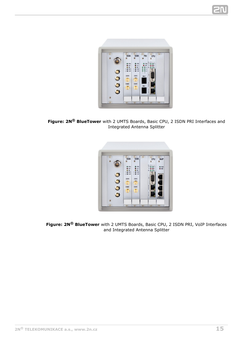 2N StarGate/BlueTower v5.4 User Manual | Page 15 / 194