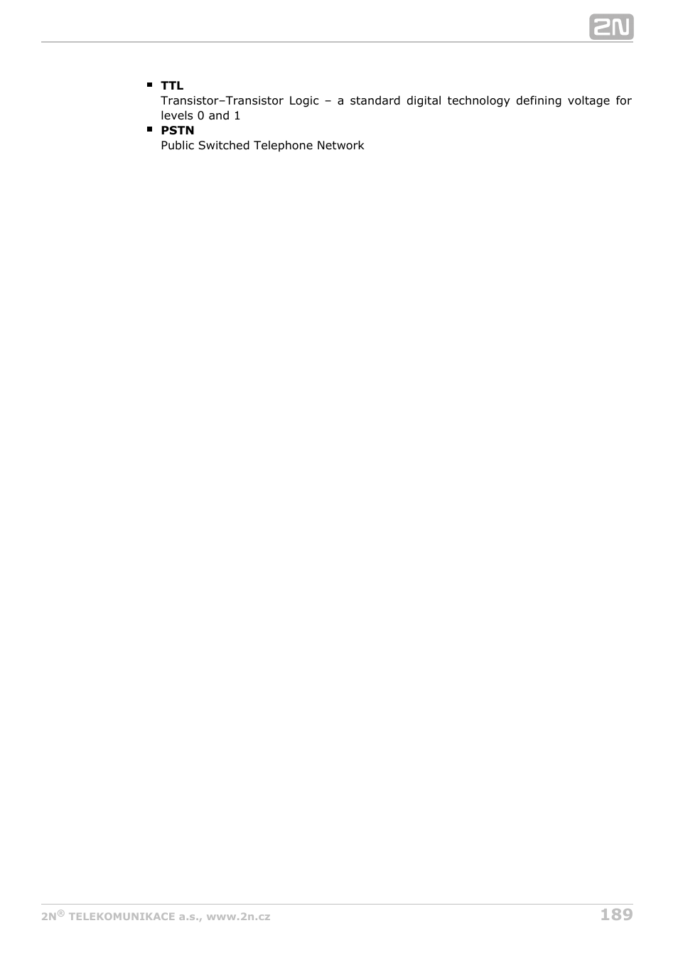 2N StarGate/BlueTower v5.4 User Manual | Page 189 / 194