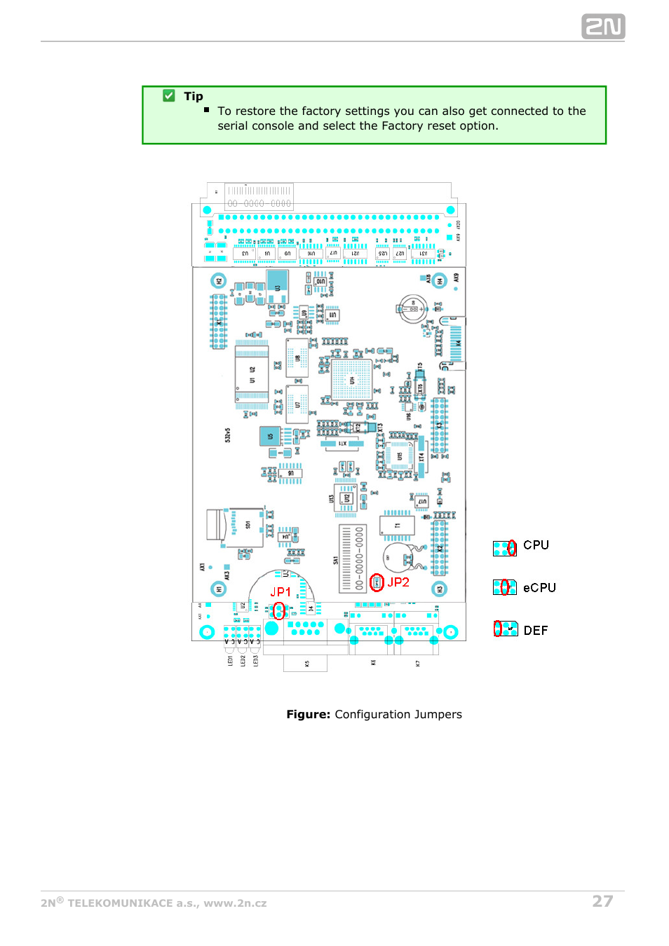 2N StarGate/BlueTower v5.4 User Manual | Page 27 / 194