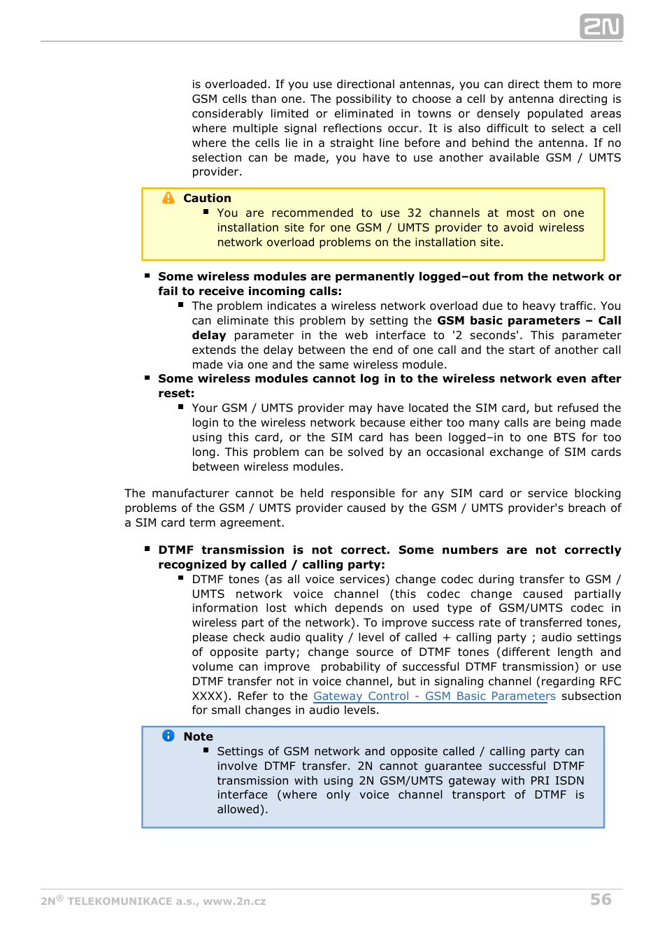 2N StarGate/BlueTower v5.4 User Manual | Page 56 / 194