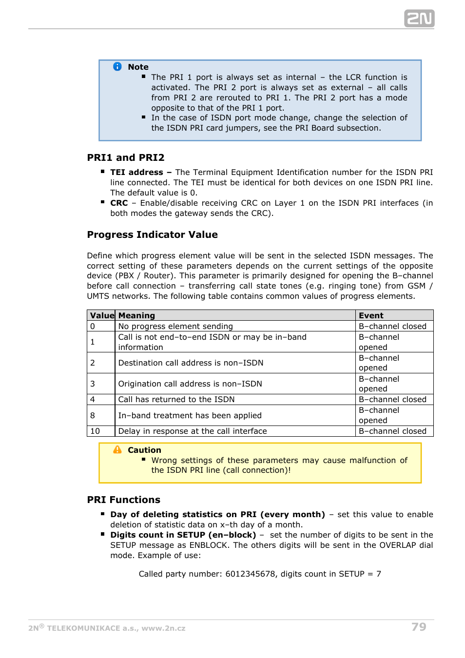 2N StarGate/BlueTower v5.4 User Manual | Page 79 / 194