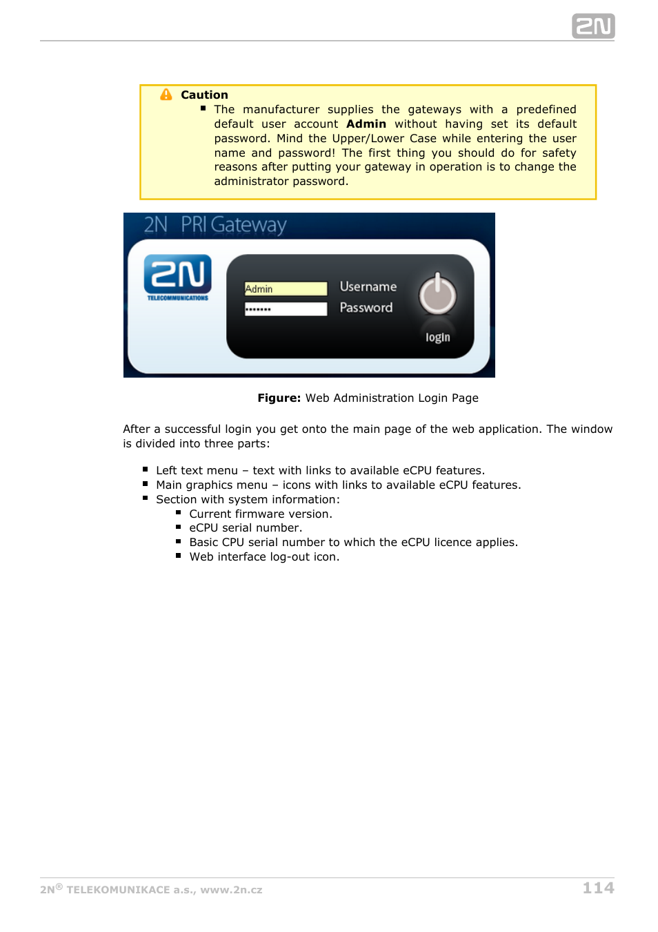 2N StarGate/BlueTower v5.3 User Manual | Page 114 / 192