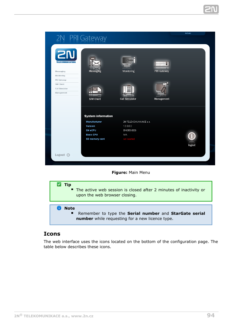 Icons | 2N StarGate/BlueTower v5.2 User Manual | Page 94 / 162