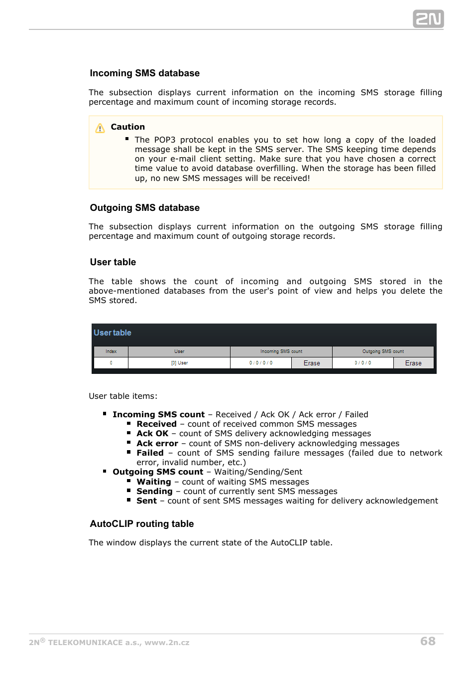 2N VoiceBlue Next v3.6 User Manual | Page 68 / 110