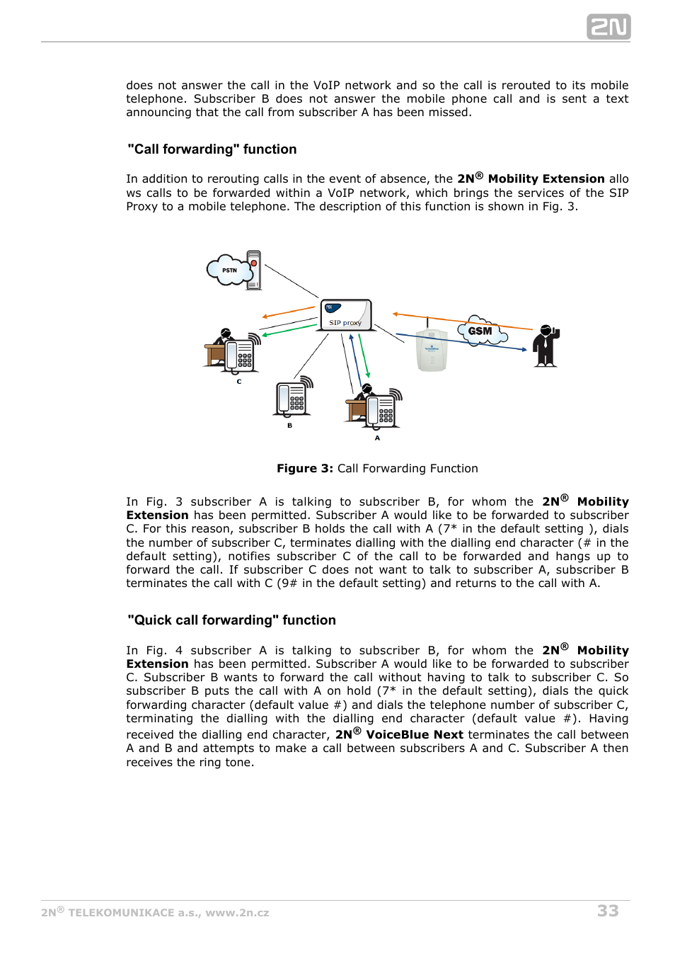 2N VoiceBlue Next v3.5 User Manual | Page 33 / 108