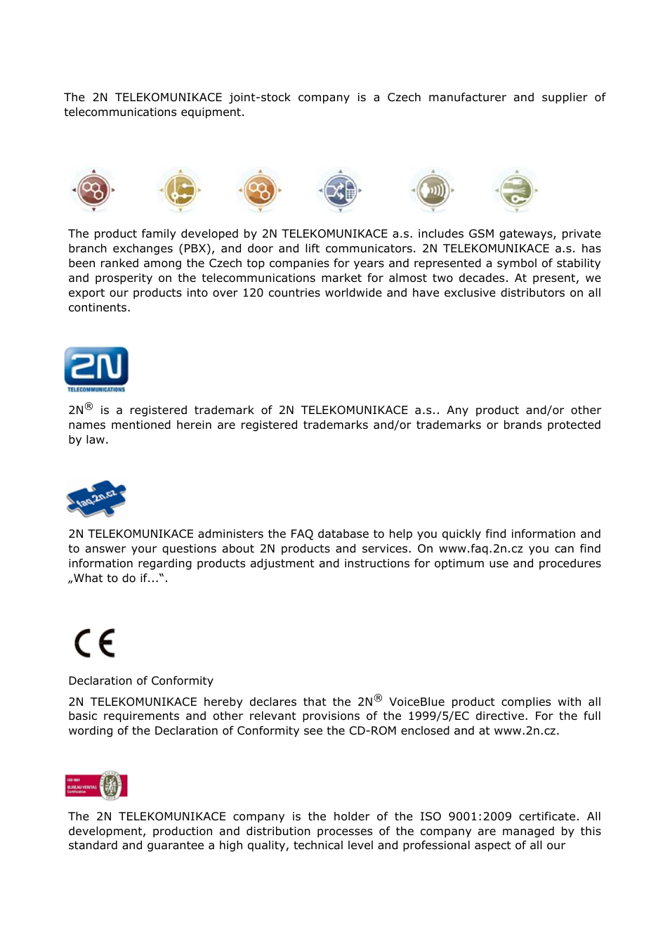 Content | 2N VoiceBlue Next v3.4 User Manual | Page 2 / 112