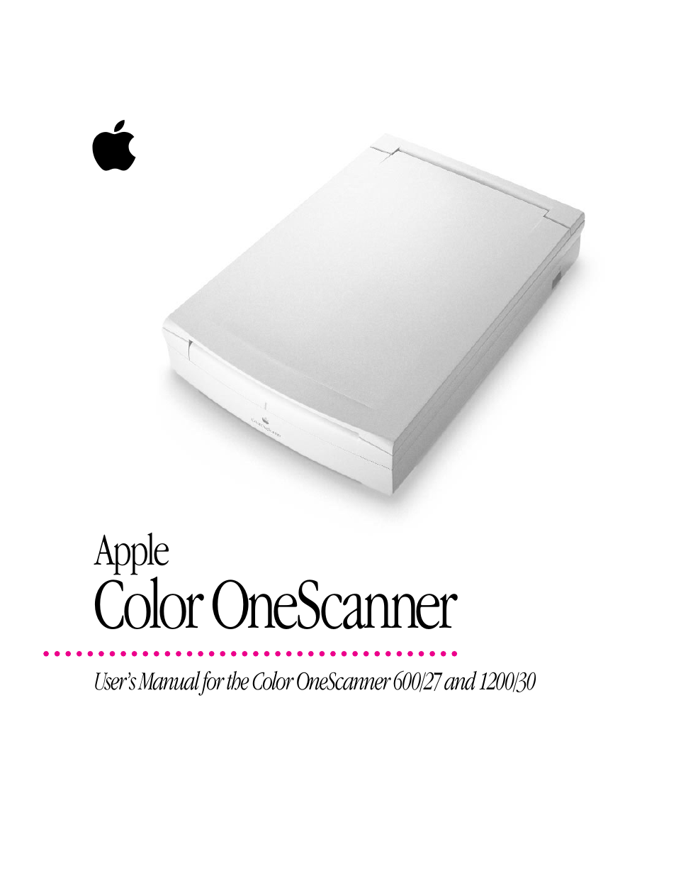 Apple Color OneScanner 600/27 User Manual | 185 pages