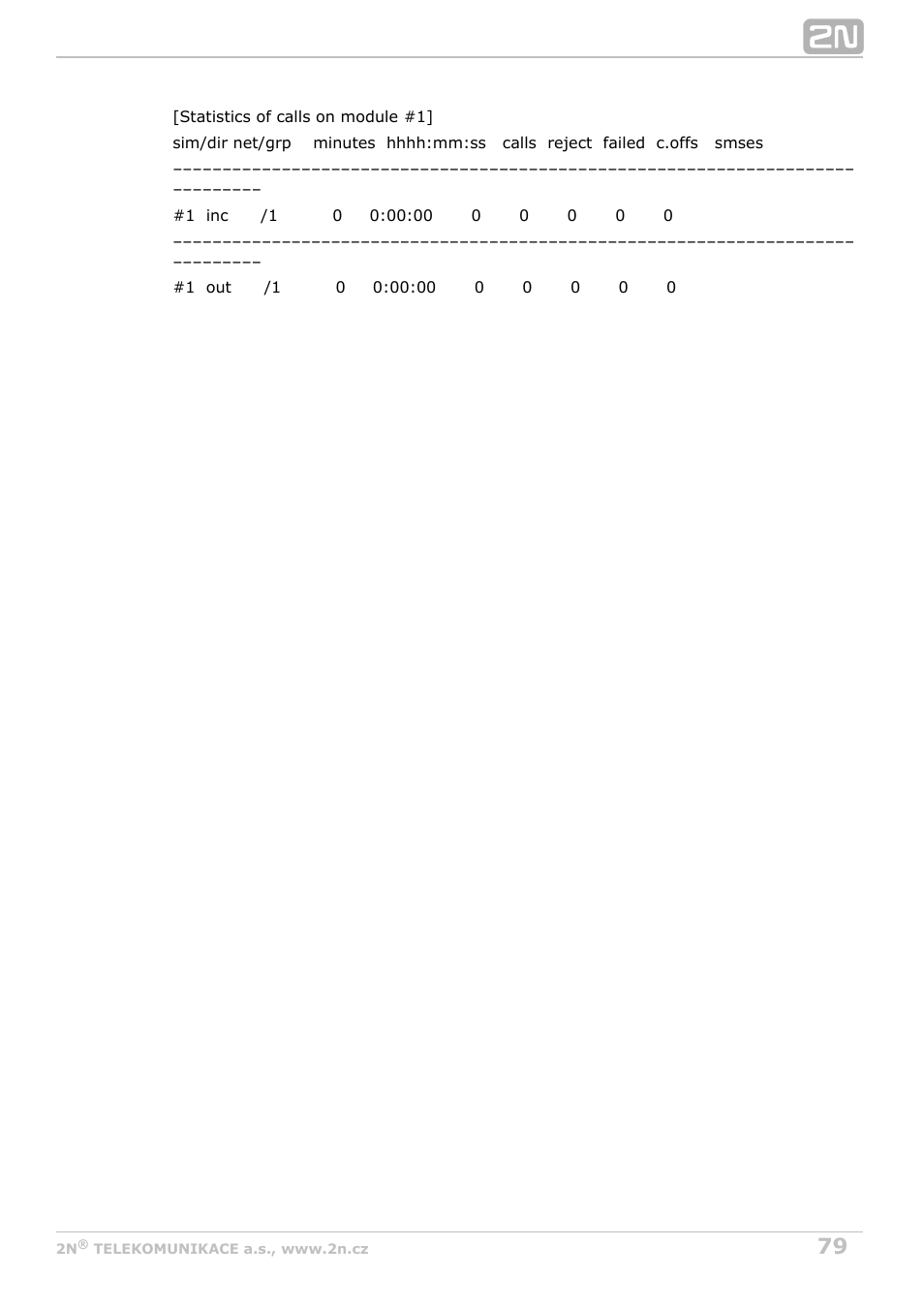 2N VoiceBlue Next v3.1 User Manual | Page 79 / 92