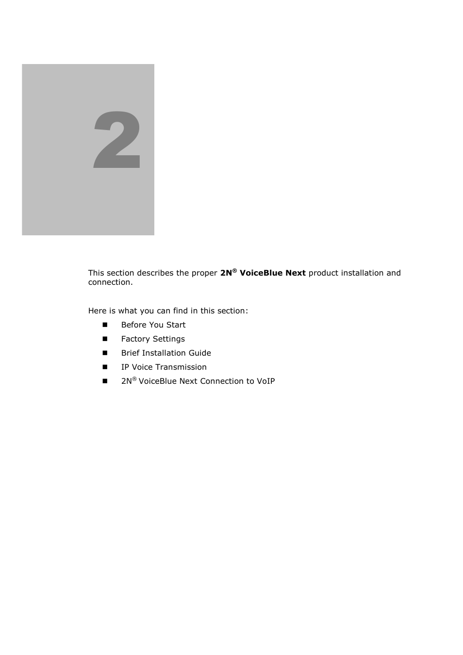 Description and installation | 2N VoiceBlue Next v3.0 User Manual | Page 13 / 96