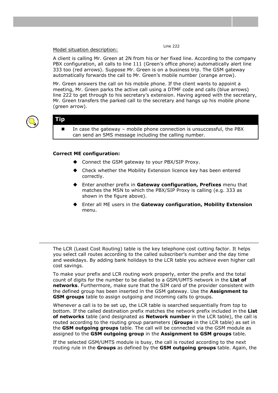 Lcr table, Call routing 3.3 | 2N VoiceBlue Next v3.0 User Manual | Page 40 / 96