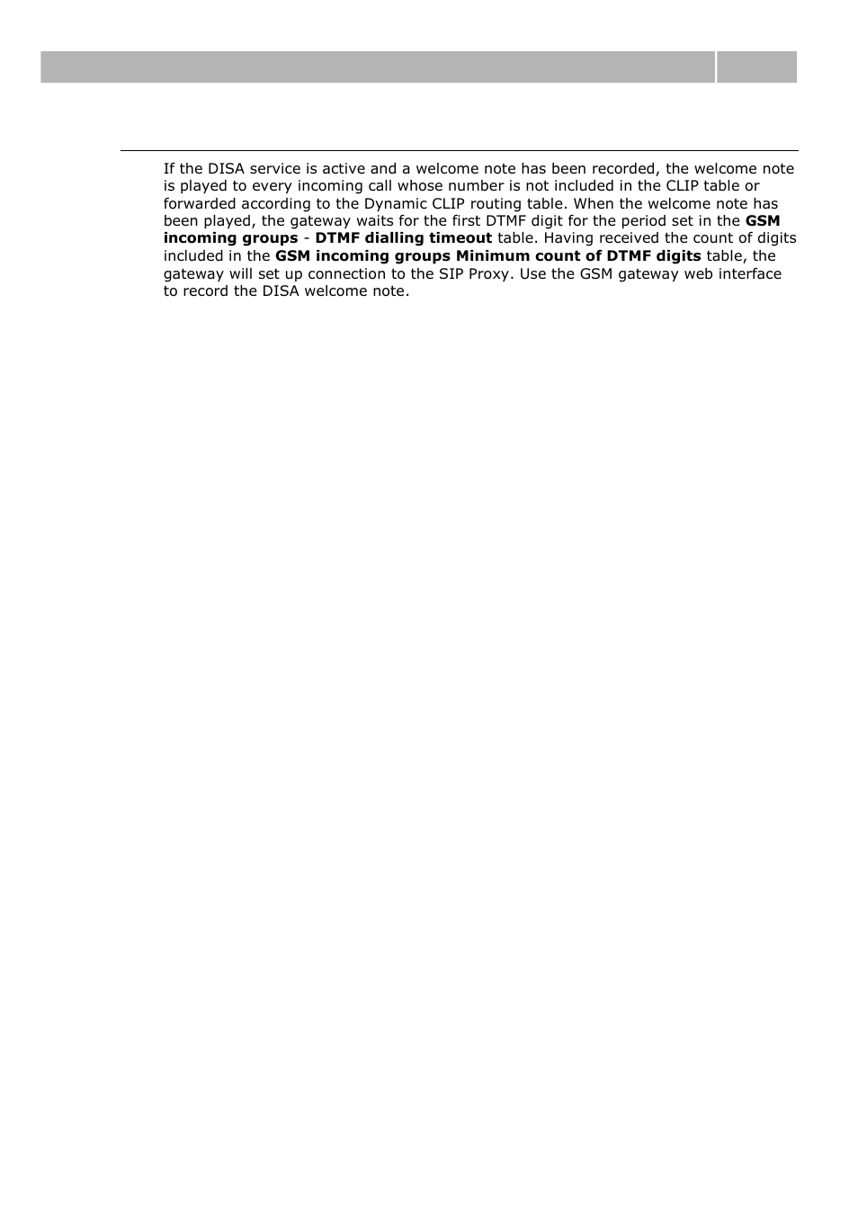 Disa welcome note | 2N VoiceBlue Next v3.0 User Manual | Page 44 / 96