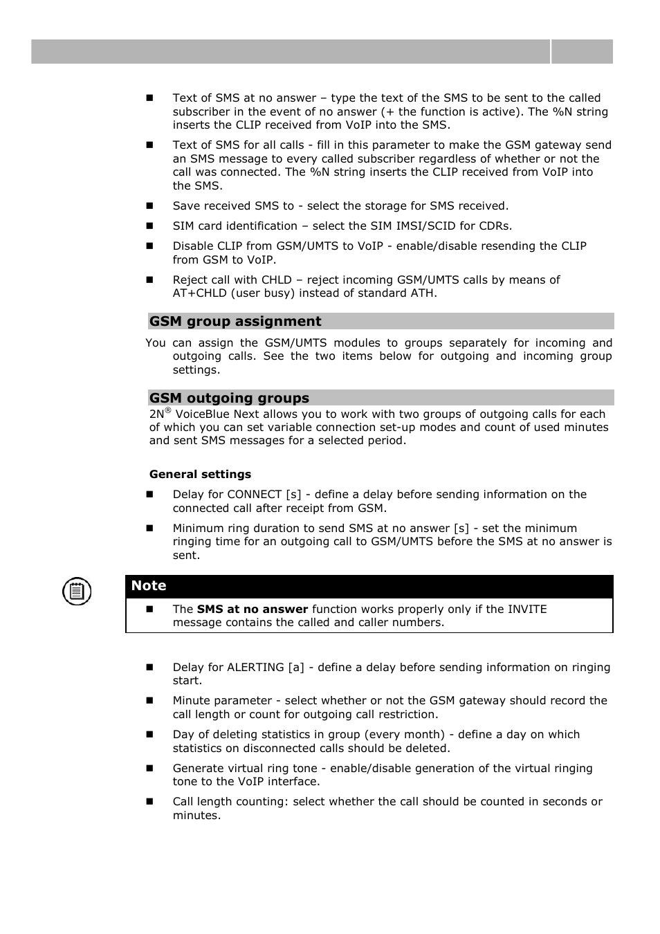 Web configuration interface 3.4 | 2N VoiceBlue Next v3.0 User Manual | Page 56 / 96