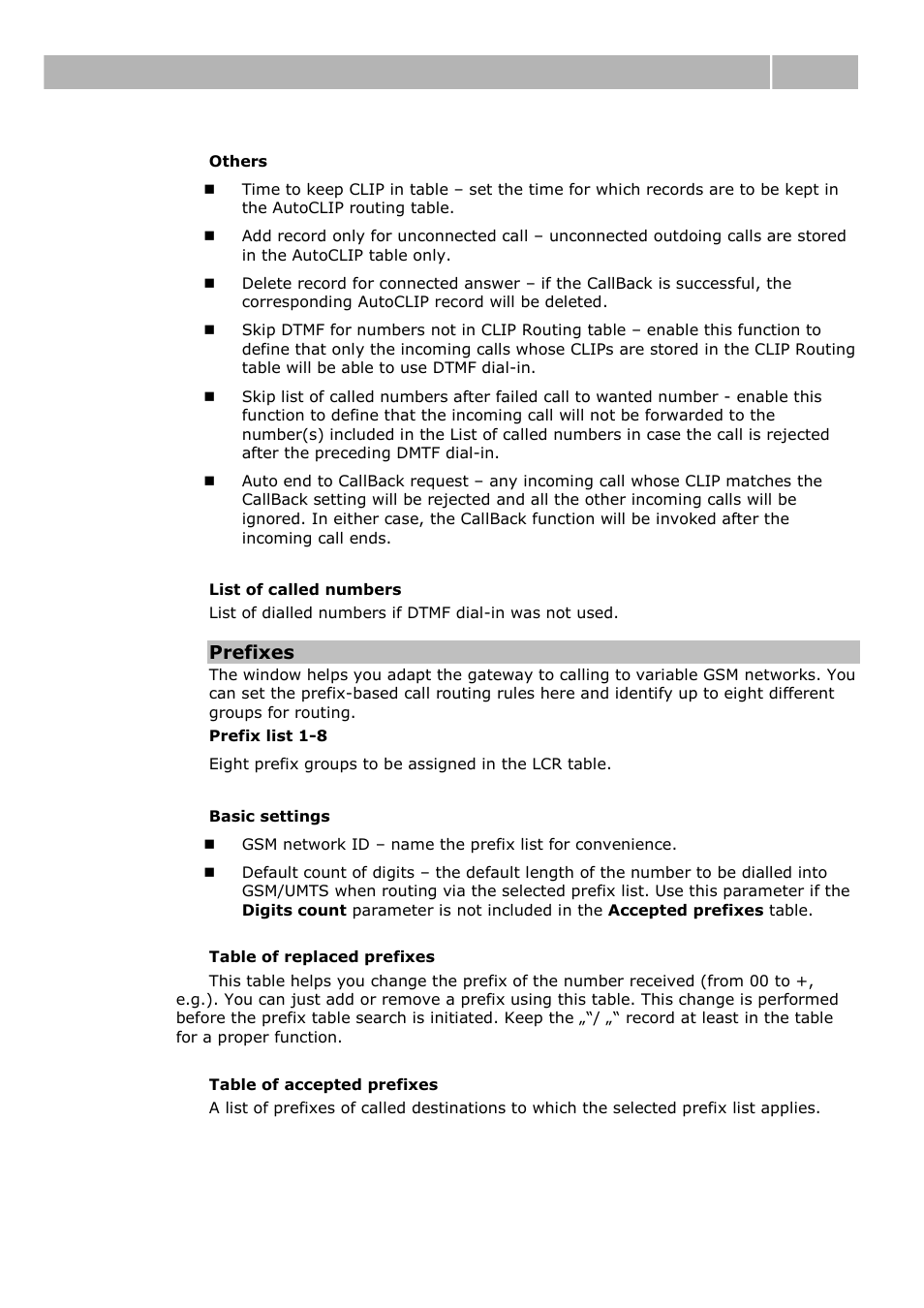 Web configuration interface 3.4 | 2N VoiceBlue Next v3.0 User Manual | Page 61 / 96